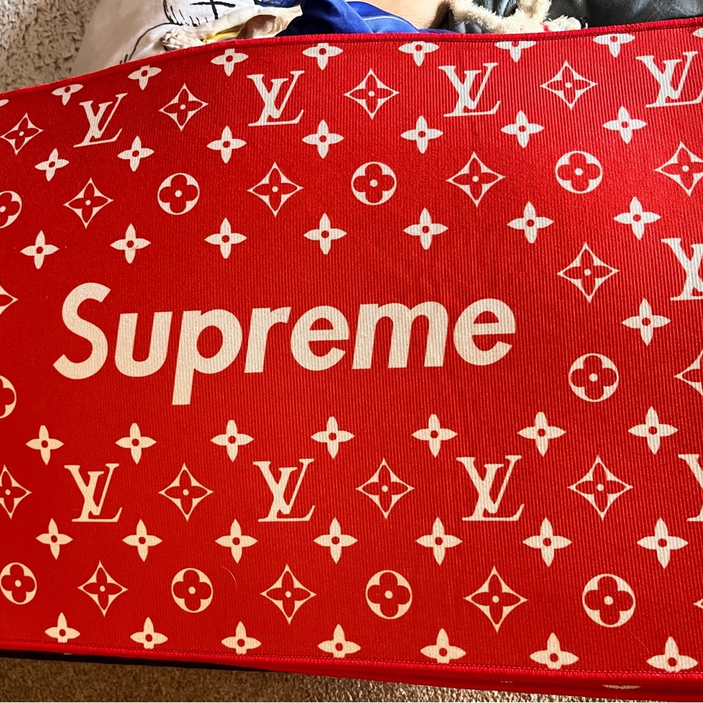 Supreme x Louis Vuitton Red Monogram Mat